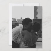 日付モダンミニマルの保存招待状 招待状 (正面)