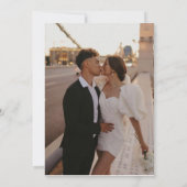 日付モダンミニマルの保存招待状 招待状 (裏面)