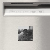 日付モダンミニマル招待状磁石の保存 マグネット (インサイチュ (食洗機))