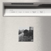 日付モダンミニマル招待状磁石の保存 マグネット (インサイチュ (食洗機))