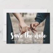 日付モダン写真の保存 案内状 (正面)