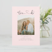 日付モダン写真を保存するミニマリスト セーブザデート (スタンド正面)