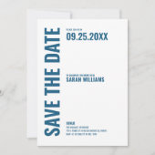 日付モダン招待状の保存 招待状 (正面)