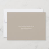 日付モダン金ゴールドグリッター列の保存 招待状 (裏面)