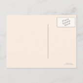 日付モノグラムエレガントマルーン葉書の保存 案内ポストカード (裏面)