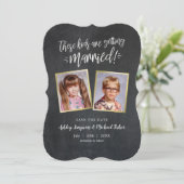 日付ユニークの保存 – 古い写真 セーブザデート (スタンド正面)