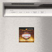 日付ラスベガスの磁結婚石を保存 マグネット (インサイチュ (食洗機))