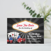 日付ラスベガスカジノカードサイコロの保存 セーブザデート (スタンド正面)