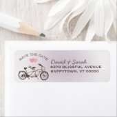 日付ラベルを保存するタンデム自転車 ラベル (インサイチュ)