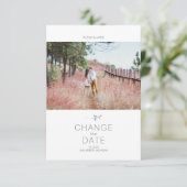 日付リーフモダンフォトタイポグラフィカードの変更 (スタンド正面)