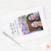 日付ワインボトルの保存 長方形シール (封筒)