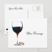 日付ワイン夕べの保存 案内ポストカード (正面/裏面)