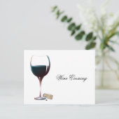 日付ワイン夕べの保存 案内ポストカード (スタンド正面)