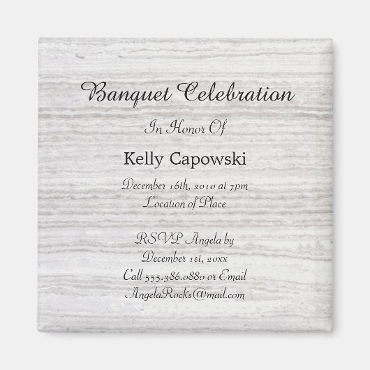 日付ヴィンテージの保存 マグネット (正面)