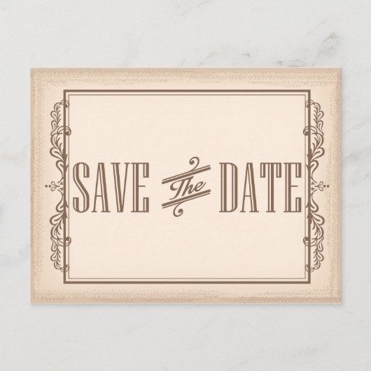 日付ヴィンテージの保存 案内ポストカード (正面)