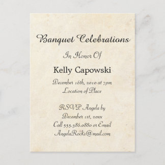 日付ヴィンテージの保存 案内ポストカード