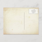 日付ヴィンテージタイポグラフィのポストカードを保存 案内ポストカード (裏面)