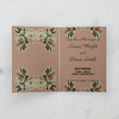 日付ヴィンテージテンプレートカードの保存 案内状 (内部)