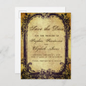 日付ヴィンテージビクトリアンアンティーク 案内ポストカード (正面/裏面)