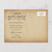 日付ヴィンテージ分与はがきを保存 案内ポストカード (裏面)