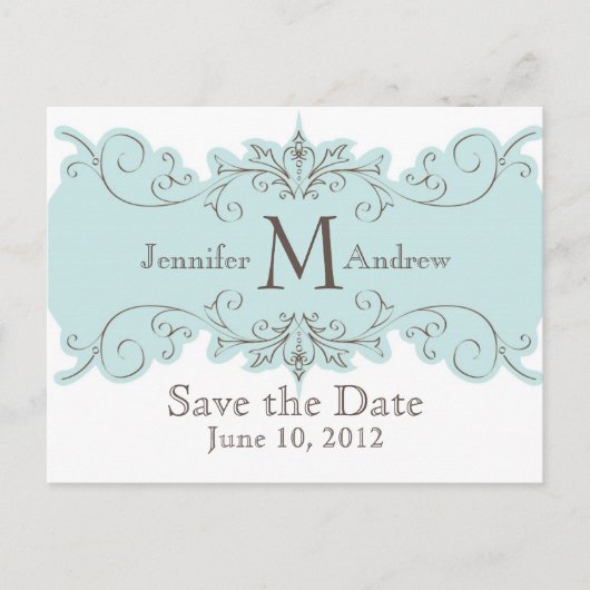 日付ヴィンテージ旋回カードの保存 案内ポストカード (正面)