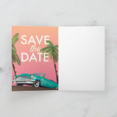 日付ヴィンテージ転換車の保存 ノートカード (内部)