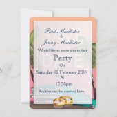 日付ヴィンテージ転換車の保存 招待状 (正面)