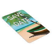 日付ヴィンテージ魚釣りボートの保存 マグネット (右側)