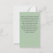 日付与え計画カードのラブチェンジにドーナツ ノートカード (裏面)