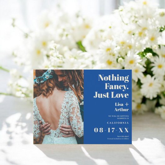 日付以外ファンシーに青い写真を愛しているものは何もない ポストカード