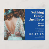 日付以外ファンシーに青い写真を愛しているものは何もない ポストカード (正面)