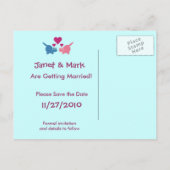 日付保存かわいい猫たち 案内ポストカード (裏面)