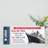 日付保存クルーズ乗船券招待状 招待状 (スタンド正面)