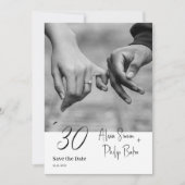 日付写真カードの保存 招待状 (正面)