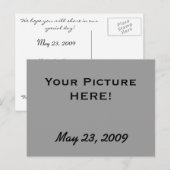 日付写真葉書の保存 案内ポストカード (正面/裏面)