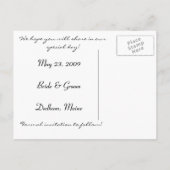 日付写真葉書の保存 案内ポストカード (裏面)