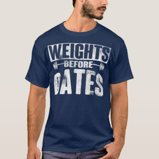 日付前の重量カーディオエクササイズ重量 Tシャツ