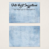 日付動揺して夜の提案の新しいカード (正面&裏面)