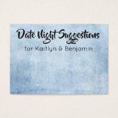 日付動揺して夜の提案の新しいカード (正面)