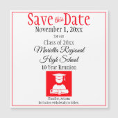 日付区分懇親会赤黒磁石を保存 (正面)