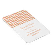 日付千鳥格子のマグネットの保存（オレンジ） マグネット (右側)