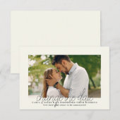 日付変更のお知らせ フォト アナウンス カード (正面/裏面)