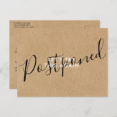 日付変更延期キャンセルイベント ラスティック 案内ポストカード (正面/裏面)