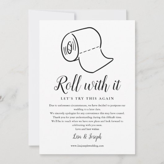 日付変更延期キャンセル写真 セーブザデート (正面)