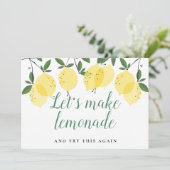 日付変更 ブライダルシャワー レモンズ 延期のお知らせ セーブザデート (スタンド正面)