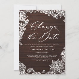 日付変更 ラセージュ リアルウッド 延期 招待状