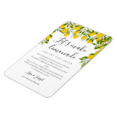 日付変更 延期 ウェディング グリーン レモン マグネット (左側)