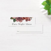 日付夜アイディアブライダルシャワーカード (デスク)