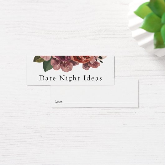 日付夜アイディアブライダルシャワーカード (デスク)