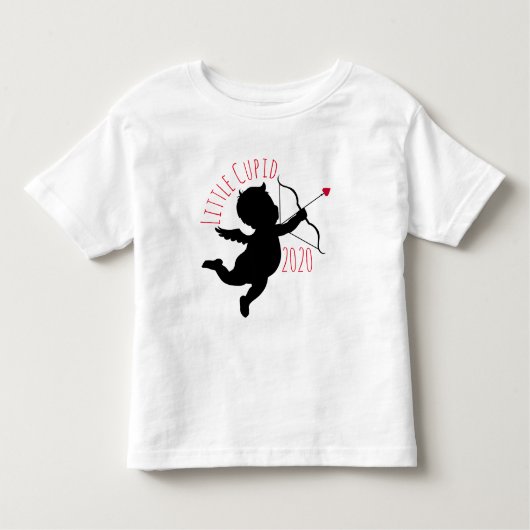 日付小さなキューピッド トドラーTシャツ (正面)